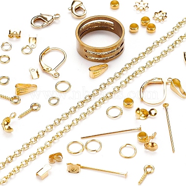 ensembles de découvertes de bijoux en métal(DIY-YW0001-23G)-7