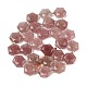 perles fraise naturelle de quartz brins(G-G144-A02-01)-3