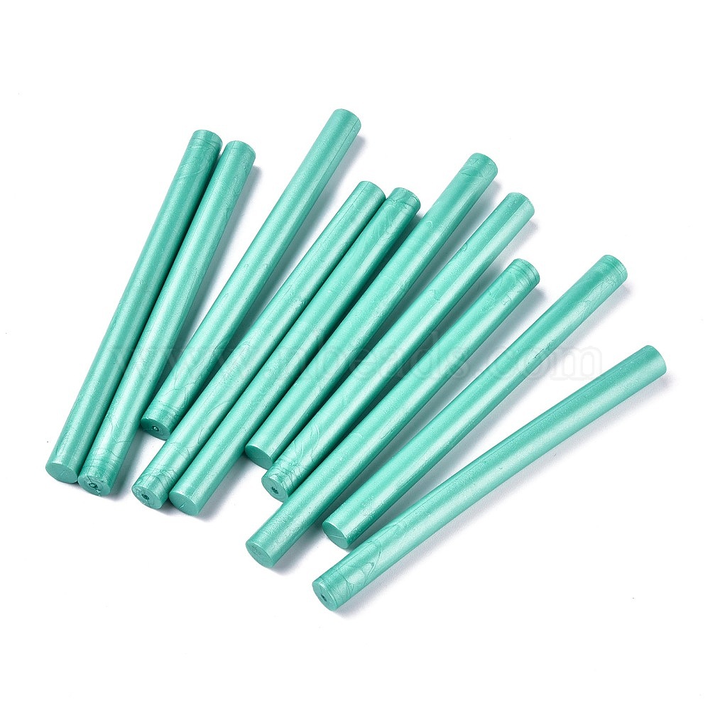 Turquoise 6 Stick set slightly irregular Glue Gun Sealing Wax solid color 