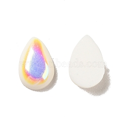ABS Plastic Nail Art Decoration Accessories, teardrop, Creamy White, 6x4x2mm, about 5000pcs/bag(MRMJ-S017-003E)