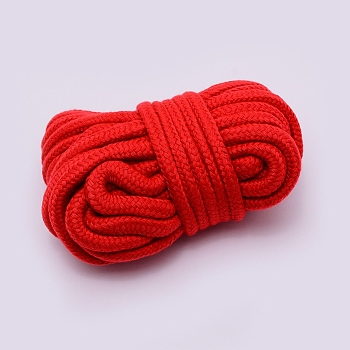 Cotton String Threads, Red, 8mm, 10m/Bundle