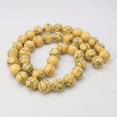 Synthetic Turquoise Beads Strands(TURQ-H038-8mm-M)-3