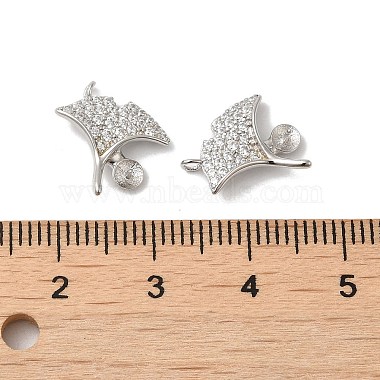 Rhodium Plated 925 Sterling Silver Charms(STER-M114-02P)-3