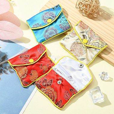 Rectangle Floral Embroidery Cloth Zipper Pouches(ABAG-YW0001-03A)-5