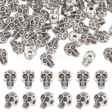 Antique Silver Skull Alloy Beads