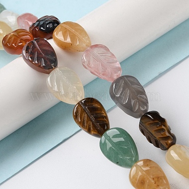 Natural & Synthetic Mixed Gemstone Beads Strands(G-M418-A08-01)-2