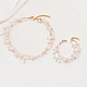ensembles de bijoux en laiton et perles d'imitation pour femme(DQ9504-1)-1