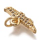 Brass Micro Pave Clear Cubic Zirconia Charms(ZIRC-B002-53G)-3