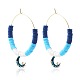 Bohemia Style Colorful Clay Beads Hoop Earrings(JF2291-2)-1