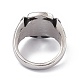 Nudo gótico 304 anillo de dedo de acero inoxidable(RJEW-F137-05AS)-3