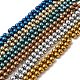 Electroplate Synthetic Magnetic Hematite Beads Strands(G-E602-01)-1