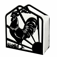 Iron Napkin Holder, Rooster, 125x50x135mm(DJEW-WH0039-84-001)