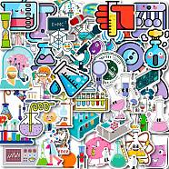 Cartoon Paper Sticker, for DIY Scrapbooking, Craft, Science Theme, Mixed Color, 40~60x20~59.5x0.1mm, 50pcs/bag(STIC-E005-05A)
