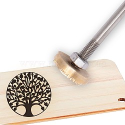 Stamping Embossing Soldering Iron with Stamp, for Cake/Wood, Tree Pattern, 30mm(AJEW-WH0113-15-19)