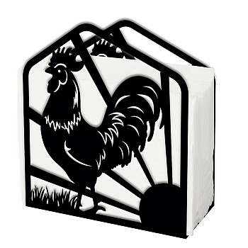 Iron Napkin Holder, Rooster, 125x50x135mm