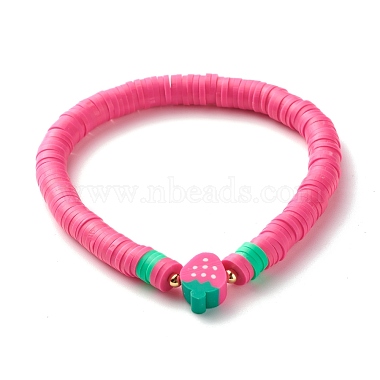 Synthetic Hematite & Polymer Clay Heishi Beads Stretch Bracelets Set(BJEW-JB07382)-6