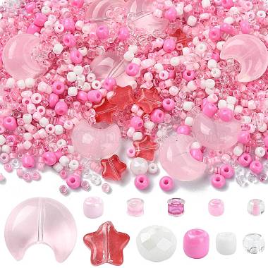 brins de perles de verre de styles mixtes(EGLA-FS0002-63D)-1