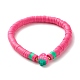 Synthetic Hematite & Polymer Clay Heishi Beads Stretch Bracelets Set(BJEW-JB07382)-6