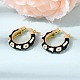 Flower Pattern Brass Enamel Hoop Earrings(EJEW-G471-08G)-5