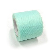 Deco Mesh Ribbons, Tulle Fabric, Tulle Roll Spool Fabric For Skirt Making, Pale Turquoise, 2 inch(5cm), about 25yards/roll(22.86m/roll)(OCOR-P010-C-C43)