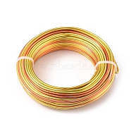 3 Segment Colors Round Aluminum Craft Wire, for Beading Jewelry Craft Making, Colorful, 12 Gauge, 2mm, about 23.4m/roll(AW-E002-2mm-12)