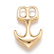 304 Stainless Steel Hook Clasps, For Leather Cord Bracelets Making, Golden, 32x21x6mm, Hole: 5x7mm(STAS-J036-119G)