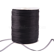 Organza Ribbon, Black, 1/8 inch(3mm), 1000yards/roll(914.4m/roll)(RS3mmY039)