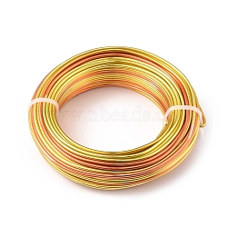 3 Segment Colors Aluminum Craft Wire, for Beading Jewelry Craft Making, Colorful, 12 Gauge, 2mm, about 23.4m/roll(AW-E002-2mm-12)