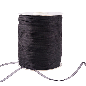 Organza Ribbon, Black, 1/8 inch(3mm), 1000yards/roll(914.4m/roll)