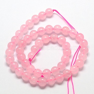 Chapelets de perles en quartz rose naturel(G-L104-4mm-01)-2