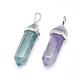 Natural Fluorite Double Terminated Pointed Pendants(G-F484-01P)-2