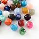 Bicone Imitation Gemstone Acrylic Beads(OACR-R024-M)-1
