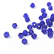 Perles bicone à facettes en verre d'imitation cristal cristallisé(X-G22QS072)-1