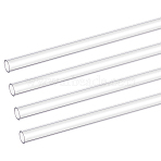 Transparent Acrylic Pipe, Multipurpose Pipe, Clear, 250x8mm(AJEW-WH0475-51K)