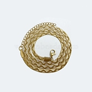 304 Stainless Steel Herringbone Chain Necklaces, Golden, 17.80 inch(45.2cm)(NJEW-P282-03G)