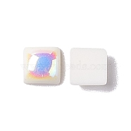 ABS Plastic Nail Art Decoration Accessories, Square, Creamy White, 4x4x2mm, about 5000pcs/bag(MRMJ-S017-003B)