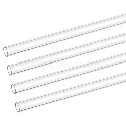 Transparent Acrylic Pipe, Multipurpose Pipe, Clear, 250x8mm(AJEW-WH0475-51K)