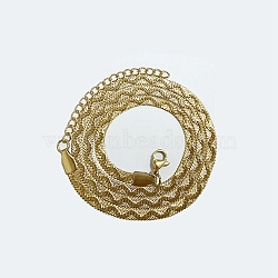 304 Stainless Steel Herringbone Chain Necklaces, Golden, 17.80 inch(45.2cm)(NJEW-P282-03G)