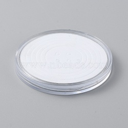 Plastic Flat Round Commemorative Coin Collection Boxes, Clear, 51.5x6mm, Inner Diameter: 46mm(AJEW-WH0413-81)