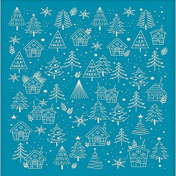 Silk Screen Printing Stencil, for Painting on Wood, DIY Decoration T-Shirt Fabric, Snowflake Pattern, 12.7x10cm