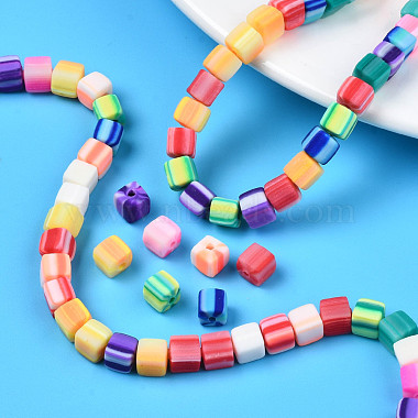 Handmade Polymer Clay Beads Strands(CLAY-N008-060-05)-8