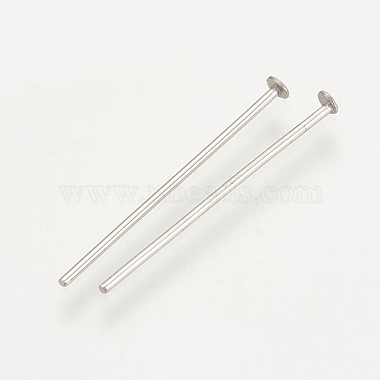 304 Stainless Steel Flat Head Pins(STAS-S076-75-30mm)-2