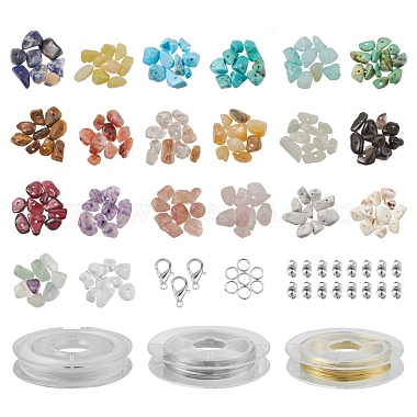 Gemstone Chip Beads Kit for DIY Jewelry Set Making(DIY-FS0002-20)-2