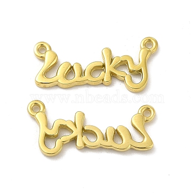 Real 14K Gold Plated Word 304 Stainless Steel Pendants