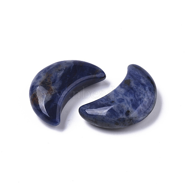 Moon Shape Natural Sodalite Healing Crystal Pocket Palm Stones(X-G-T132-001B)-2