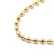 304 Stainless Steel Ball Chain Necklace for Women(NJEW-A008-03G)-2