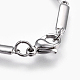 304 Stainless Steel Link Chain Bracelets(X-BJEW-P239-04)-3