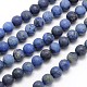 Frosted Round Natural Grade AA Sodalite Beads Strands(G-N0166-68-4mm)-1