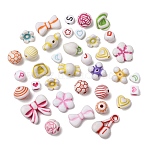 Plastic Beads, Craft Beads, Mixed Shapes, Mixed Color, 7~20x7~20x3~12mm, Hole: 1.5~3.5mm, about 1110pcs/500g(KY-Z003-24)