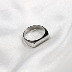 Rectangle 304 Stainless Steel Finger Rings for Men, Stainless Steel Color, US Size 8(18.1mm)(FS-WGDBD74-06)